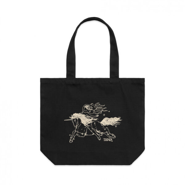 Cream Unicorn Tote Bag Thumbnail