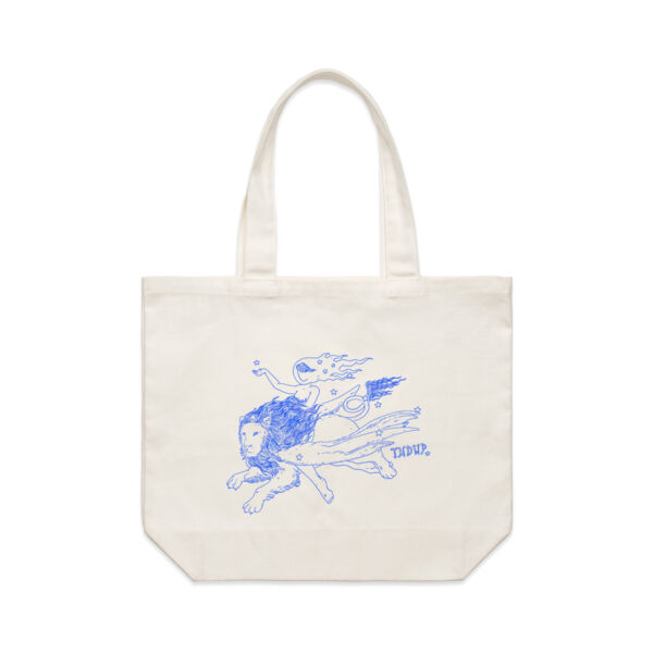 Blue Lion Tote Bag Thumbnail